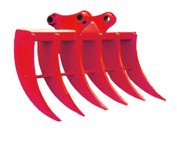 Rake de escova de escavadeira de aço com pinças afiadas Forma padrão 200-4000kg para escavação ideal