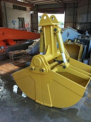 Máquinas de construção Clamshell Bucket Capacidade personalizada para escavadeiras.