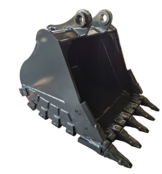Novo balde de rocha para escavadeira de 700-1000 kg em amarelo / preto Q355/NM400/Hardox450