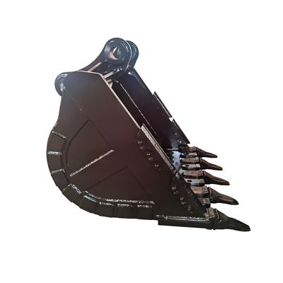 Novo balde de rocha para escavadeira de 700-1000 kg em amarelo / preto Q355/NM400/Hardox450