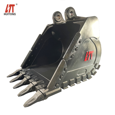 Resistência amarelo Excavator Rock Bucket com o novo Q355