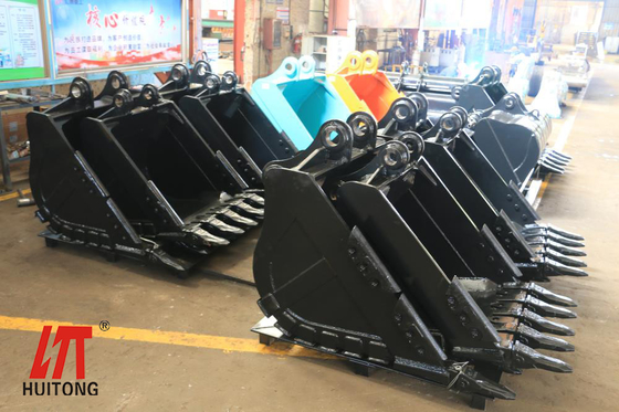 Resistência amarelo Excavator Rock Bucket com o novo Q355