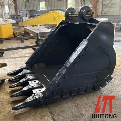 Resistência amarelo Excavator Rock Bucket com o novo Q355