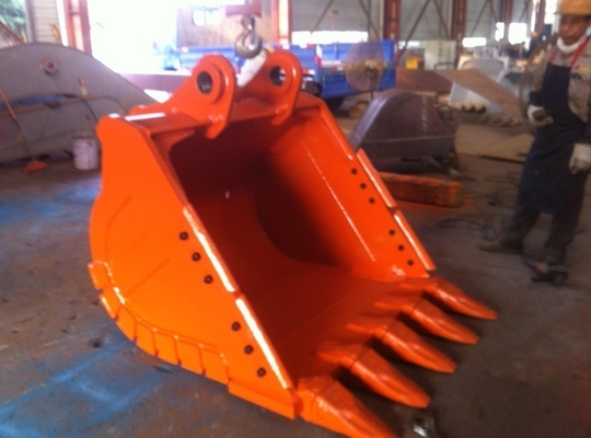 Durabilidade Excavadora pesada balde Q355B NM400 Dentes de tungstênio 800-1200mm