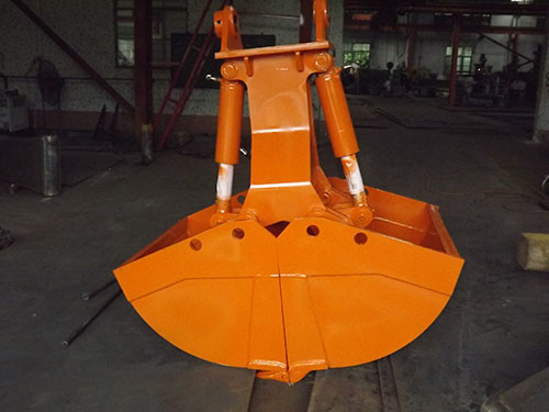 Hardox550 Excavadora Clamshell Capacidade de balde Balde amarelo para escavadoras pesadas