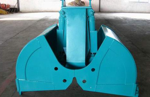 Máquina escavadora hidráulica personalizada Rotating Clamshell Grab da cubeta 100t da parte superior