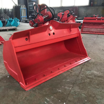 Excavadora vermelha Customizado Comboio de inclinação de abertura 800-1500mm Aço padrão