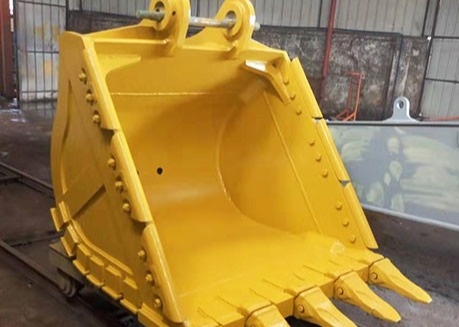 Amarelo Hardox450 Excavator Bucket de Escavação Com Dentes de Força 700-1000kg de Peso