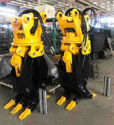 Cor personalizada acessórios de Hydraulic Rotating Grapple da máquina escavadora Q690