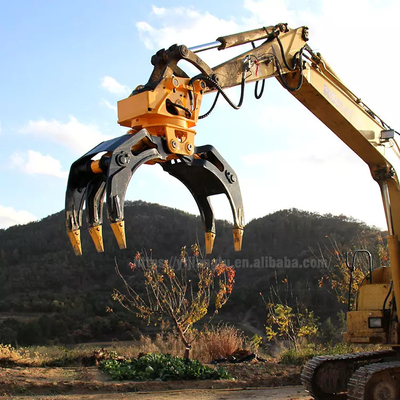 Excavadora de 36 toneladas 360 Rodante Grelha de tronco de tipo hidráulico Produto de grelha de madeira de controle personalizado