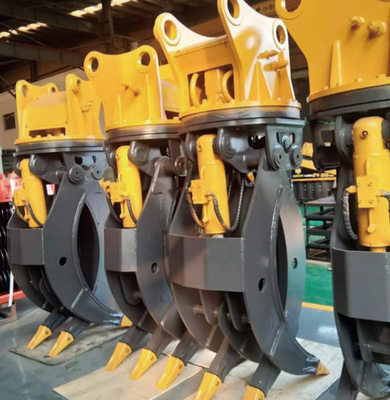 Excavadora de 36 toneladas 360 Rodante Grelha de tronco de tipo hidráulico Produto de grelha de madeira de controle personalizado