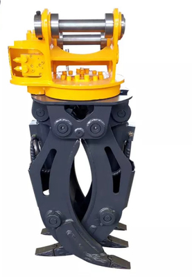 Excavadora de trabalho pesado Garra giratória Superior Madeira / Árvore / Tock Grabber Para Excavadoras de 2-40 toneladas