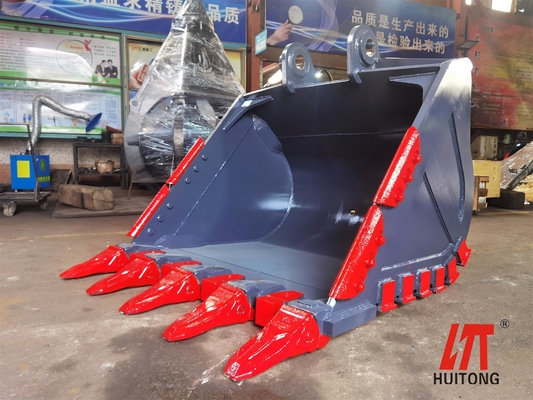 Força Q355 Excavadora Rock Bucket Hardox400 Amarelo/Negro Peso personalizado Novo Design