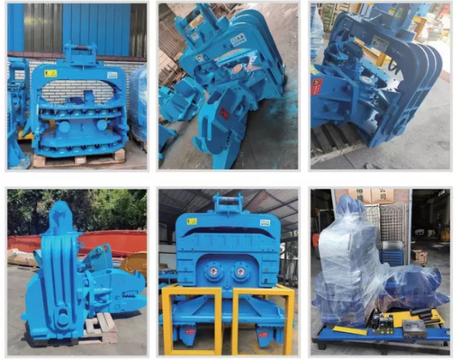 Excavadora de 15 toneladas Marteladora de pilhas hidráulicas com braço de vice Excavadora de anexos de pilha condutor para máquinas de construção Anexo