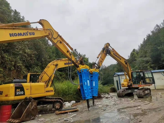 Rasgo de construção da rocha de pedra de Hydraulic Hammer Crusher da máquina escavadora de Hyundai para baixo forte