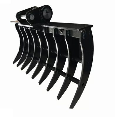HUITONG Mini Excavadora Ripper Rake Escavação Anexo Terra Limpeza Rake Balde