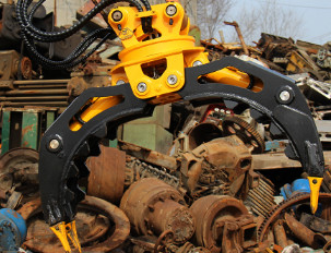 A máquina escavadora Peel Grab Steel de Q345B desfaz-se luta uma rotação de 360 graus hidráulica