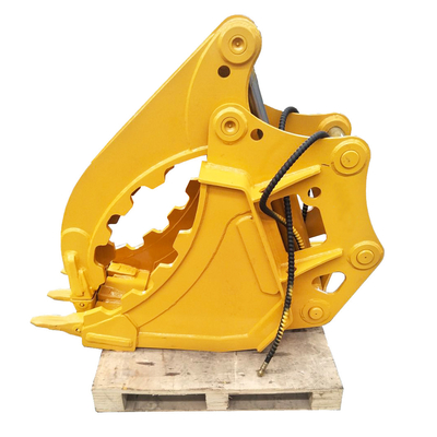 3-100 toneladas Capacidade de agarre Excavadora Balde de polegar Q355B NM400/450/500 Hardox450/500/550 Amarelo