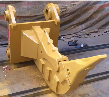 Excavadora amarelo poderosa, arrancador de tocos, ferramenta de escavação de força excepcional para extração de raízes de árvores
