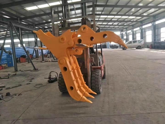 Sistema de rotação não rotativo Produto 9Ton Excavadora Manual Tipo Log Grapple personalizado Jaw Open Wood Grapple