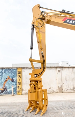 Excavadora de 6 toneladas Grelha de tronco de tipo manual de alta eficiência de madeira personalizada