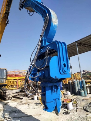 O GH vende e exporta o martelo de pilha vibratório da máquina escavadora de 24-30 toneladas e o peso é 2,1 toneladas para a máquina escavadora de 24-30 toneladas.